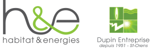 Logo Habitat et énergies, Entreprise Dupin